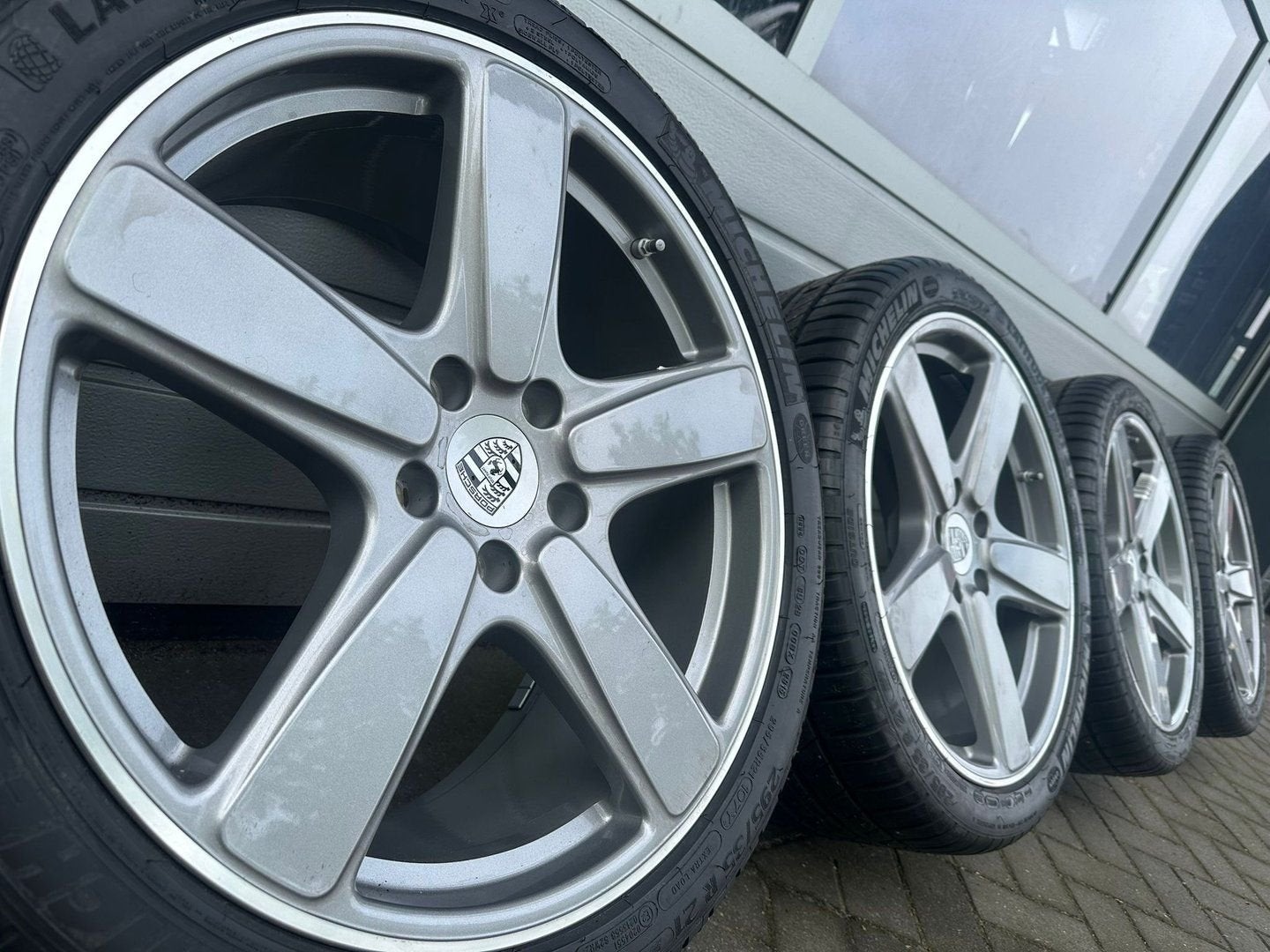21 " Porsche Cayenne E2 92A E-Hybrid GTS velgen zomerbanden, Pneus et Jantes, 295 mm, Véhicule de tourisme, -