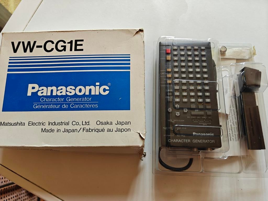 Générateur de caractères Panasonic VW-CG1E, Enlèvement ou Envoi