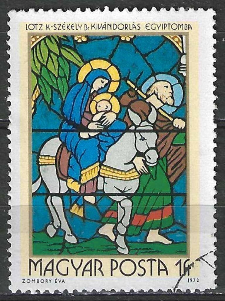 Hongarije 1972 - Yvert 2277 - Religieuze glasramen (ST), Verzenden, Gestempeld