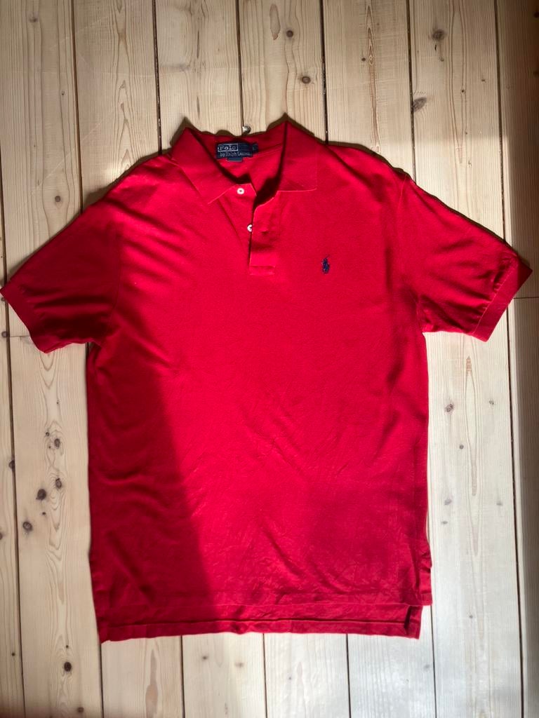 Polo Ralph Lauren rouge, Envoi, Comme neuf, Taille 52/54 (L), Rouge