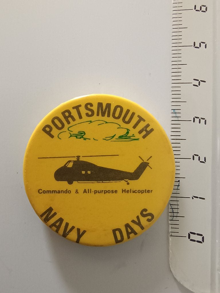 Badge à épinglette vintage Navy Days Portsmouth Royal Navy, Enlèvement ou Envoi, Marine, Emblème ou Badge