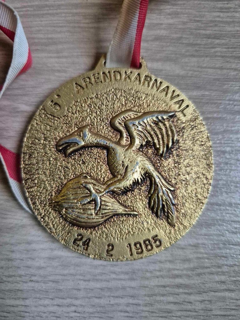 Carnaval medaille Aalst Arend 1985, Postzegels en Munten, Ophalen of Verzenden