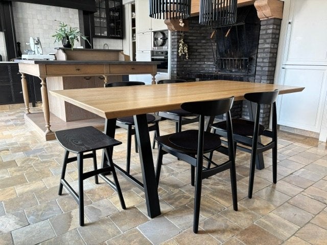 Tafel Albert Vincent Sheppard 200cm x 100 cm, Huis en Inrichting, Ophalen, Gebruikt, 100 tot 150 cm, Eikenhout