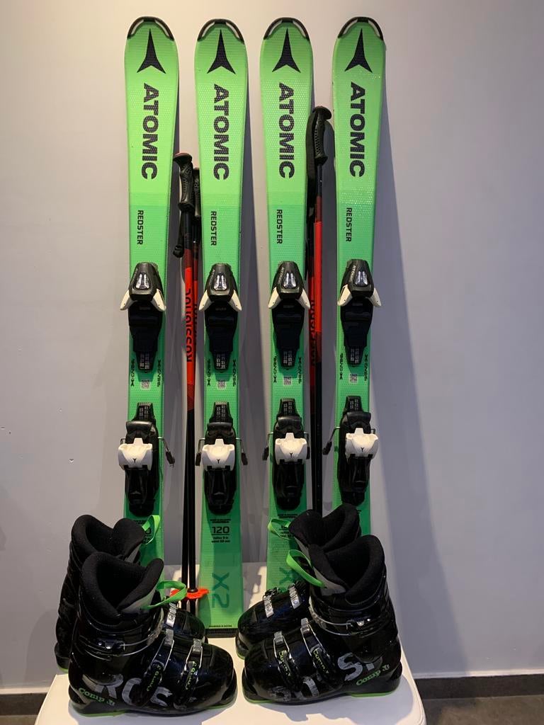 skiset ATOMIC Redster X2 120cm **laatste set!**, Ophalen, 100 tot 140 cm, Schoenen, Zo goed als nieuw