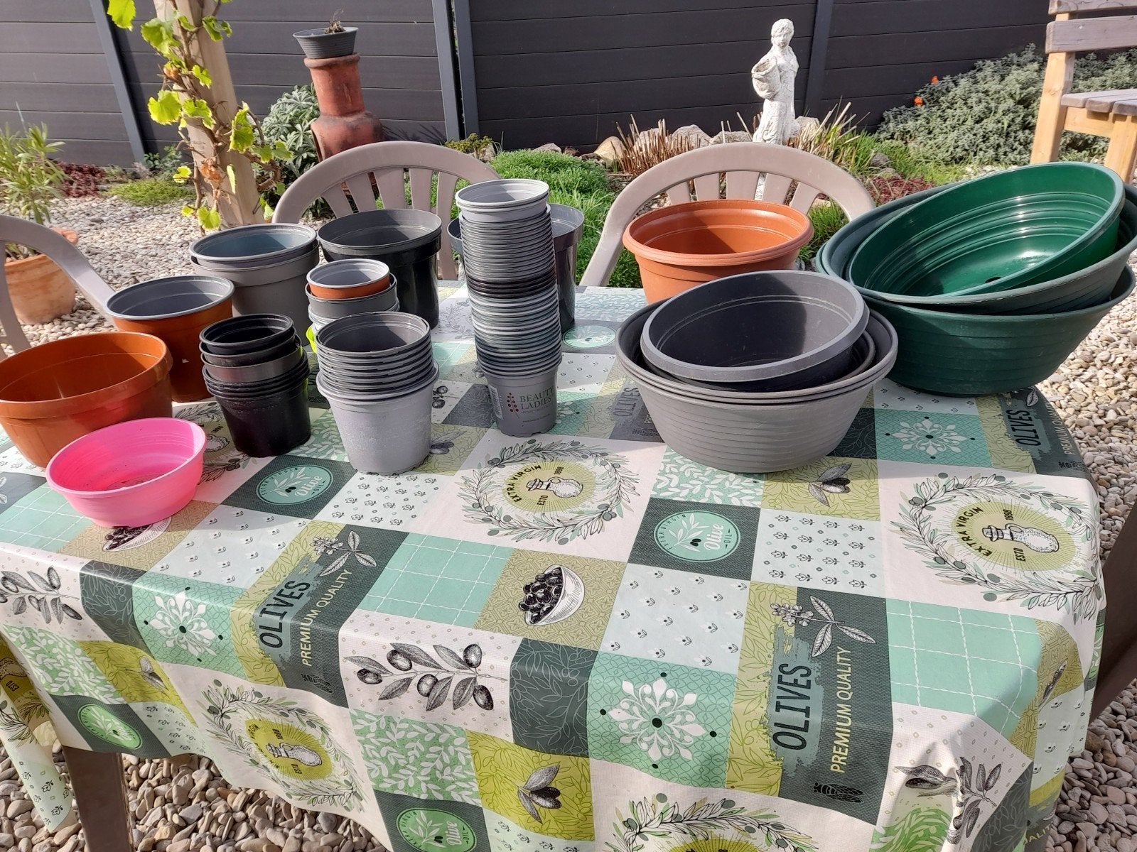 POT, Rond, Enlèvement, Utilisé, Autres matériaux