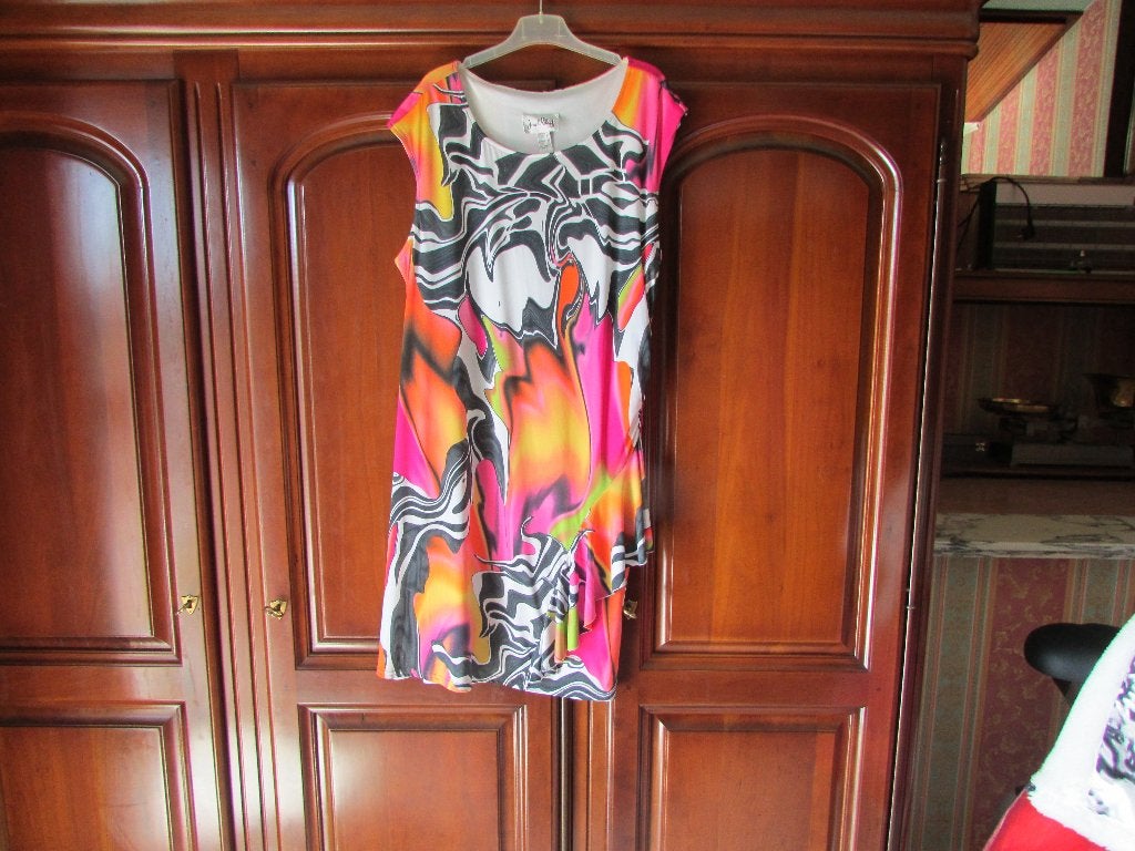 kleed Joseph Ribkoff nr 10 zomerse kleuren 30 euro maat 44 ., Joseph Ribkoff, Enlèvement, Comme neuf, Taille 42/44 (L)