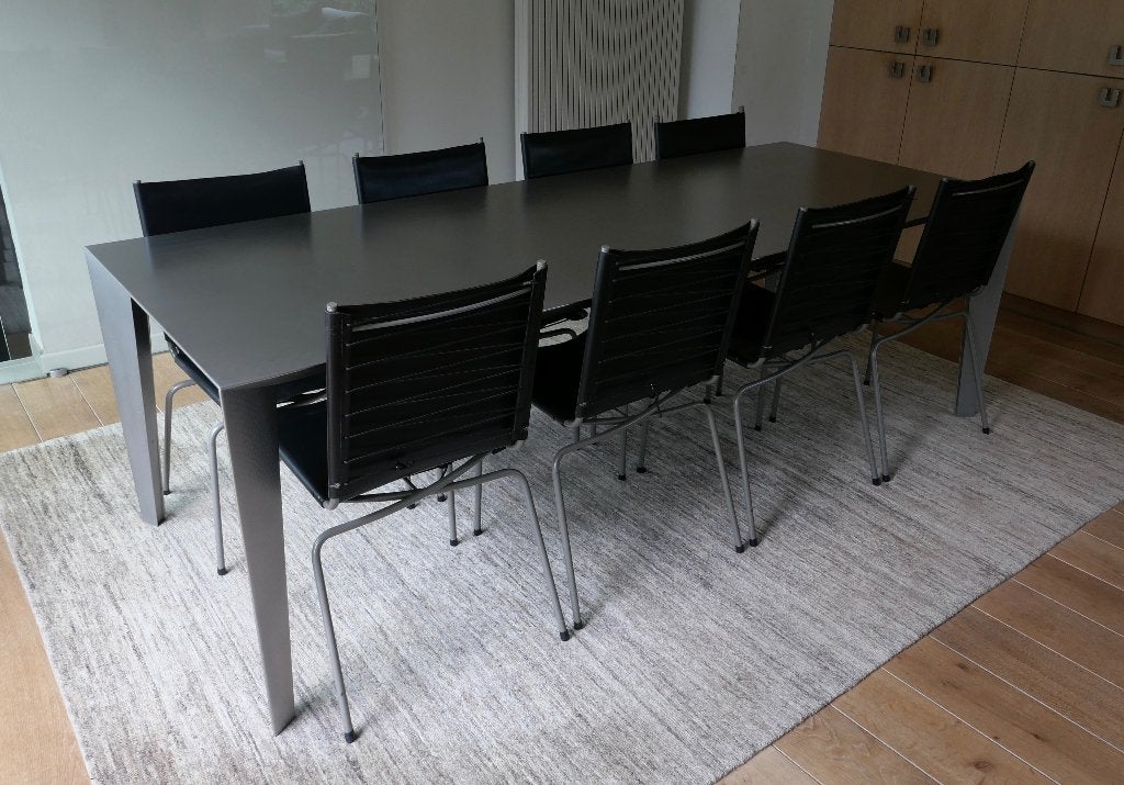 Crossed Legs stoelen Fabiaan Van Severen, Ophalen, Gebruikt, Zwart, Leer
