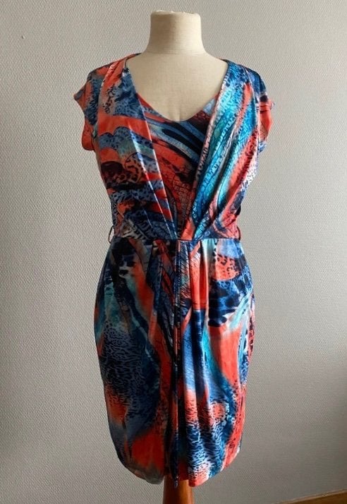Kleurrijke jurk Julie Mode maat M - NIEUW, Neuf, Taille 38/40 (M), Julie Mode, Envoi