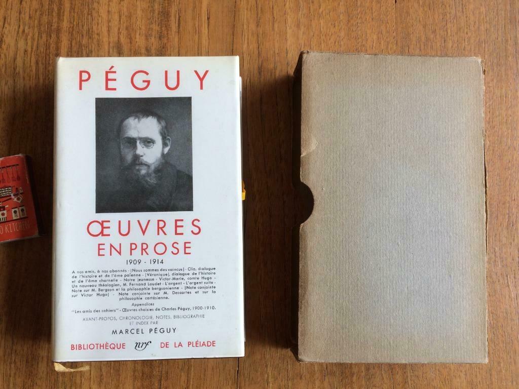 Charles Péguy Oevres et Prose Bibliothèque de la Pléiade, Franstalige proza 1914, Enlèvement ou Envoi, Un auteur, Comme neuf