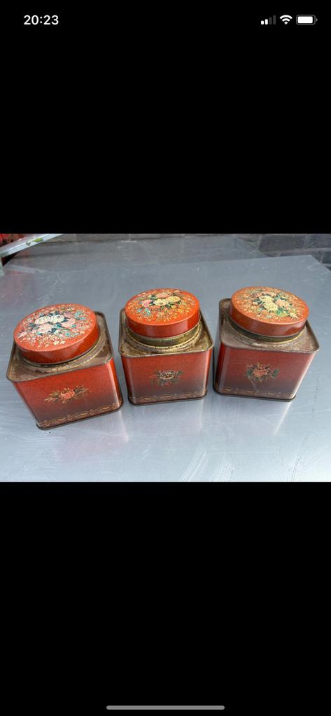 3 petites boîtes, Collections, Boîte en métal, Utilisé, Enlèvement ou Envoi