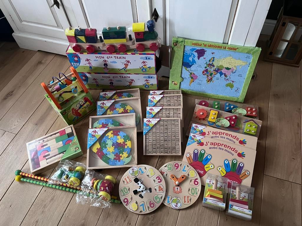 Lot de jouets en bois neufs, Enlèvement, Neuf