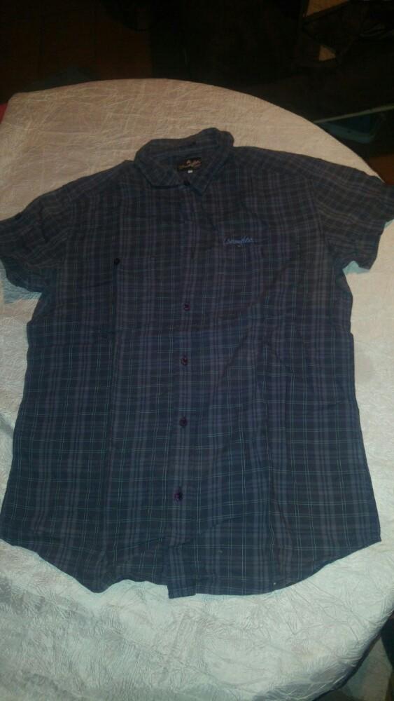 Vintage chemise jeans wrangler slim fit L india, Ophalen of Verzenden, Gedragen