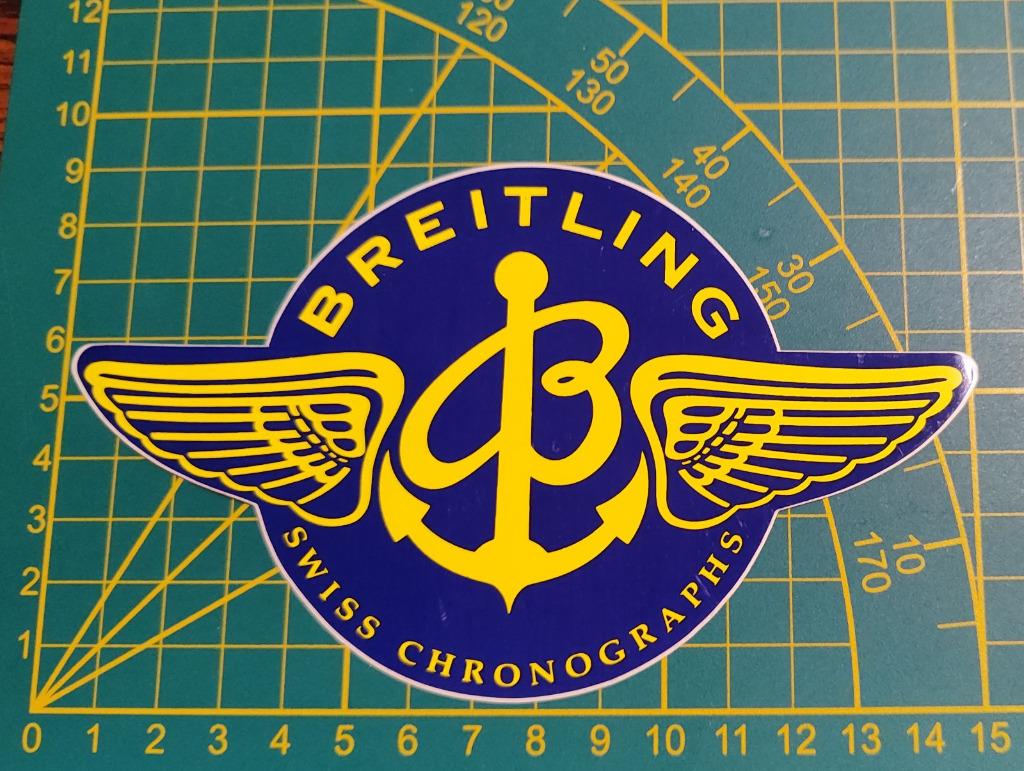 Sticker Breitling Swiss Chronographs (Zeldzaam!), Verzamelen, Ophalen of Verzenden