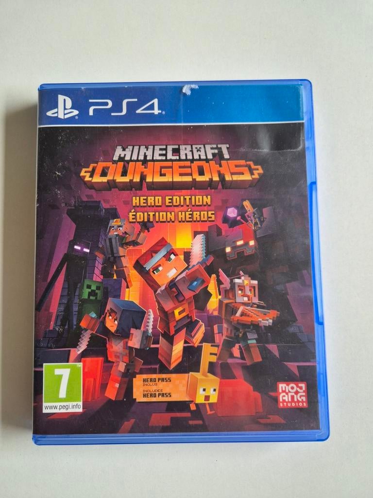 Mincraft dungeons playstation 4, Ophalen of Verzenden, Zo goed als nieuw