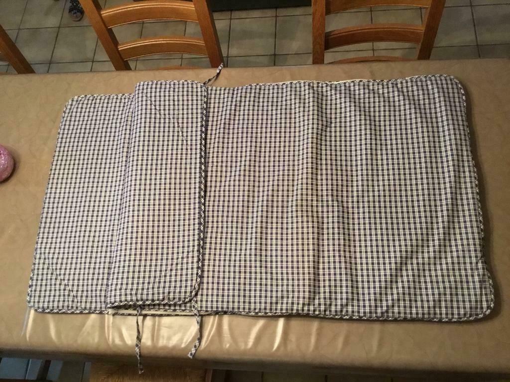 Blauw-wit geruite slaapzak voor babybed 65cm x 120cm, Kinderen en Baby's, Ophalen, Slaapzak