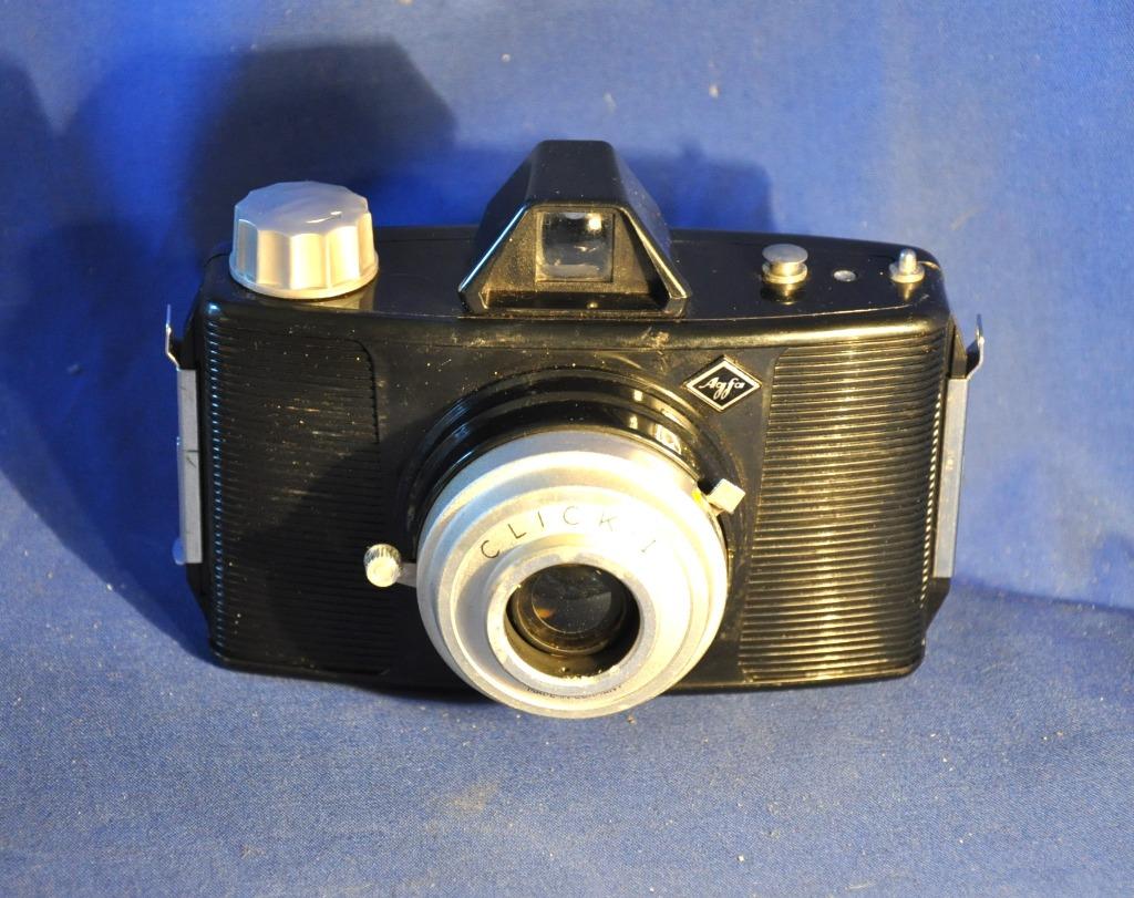 ancien appareil photo agfa clik I bakelie avec housse, Collections, Enlèvement ou Envoi, Appareils photo