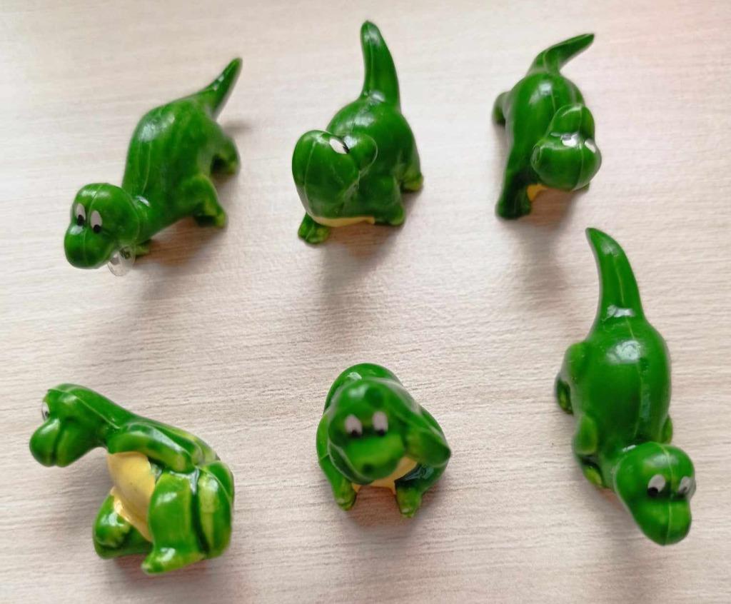 Série de 6 anciennes fèves bébés dinosaures, Enlèvement ou Envoi, Comme neuf