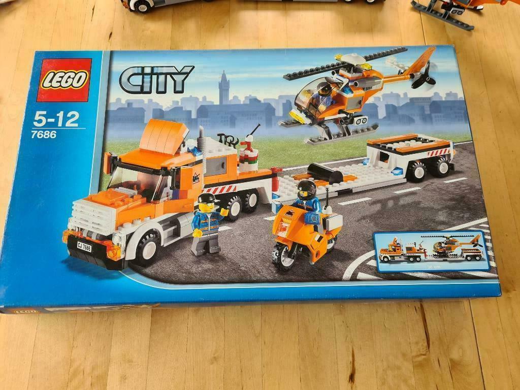 Lego City : Le transport de l'hélicoptère : 7686, Enlèvement ou Envoi, Comme neuf, Ensemble complet, Lego