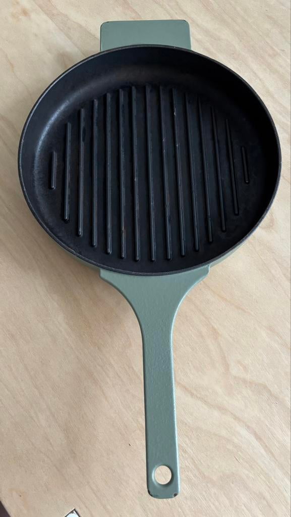 Grillpan Surface Camogreen, Sergio Herman, diameter 26 cm, Gebruikt, Ophalen of Verzenden, Koekenpan of Braadpan, Gietijzer