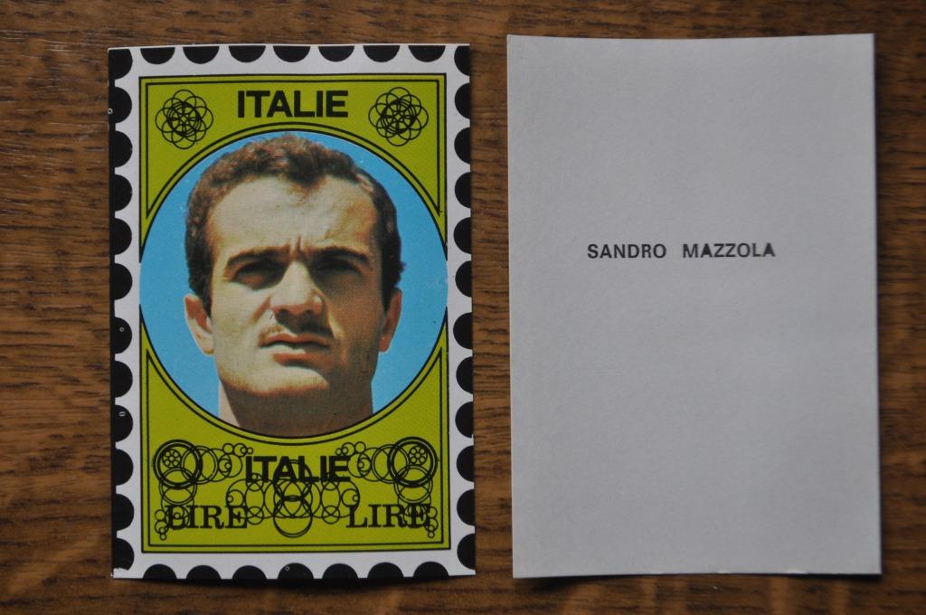 VANDERHOUT PLAATJE WORLD CUP 70  SANDRO MAZZOLA, Enlèvement ou Envoi, Comme neuf, Image