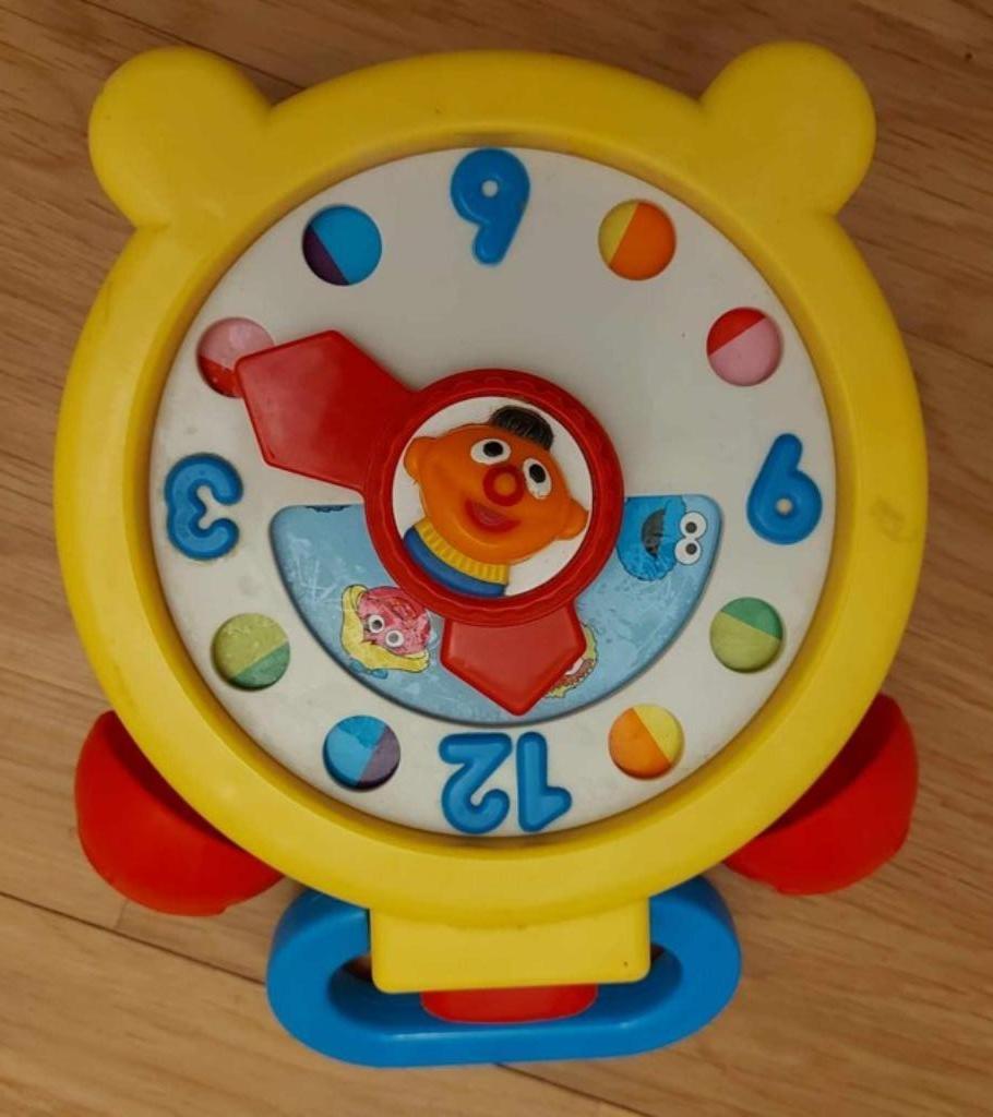 Cookie Monster uurwerk Bert &Ernie, Verzamelen, Ophalen of Verzenden, Overige figuren, Zo goed als nieuw, Beeldje of Figuurtje