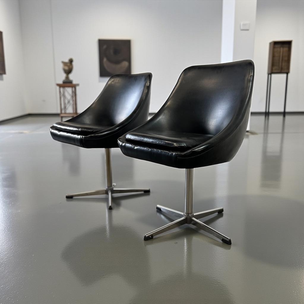 Siège baquet noir/chaise Starfoot vintage, Enlèvement ou Envoi
