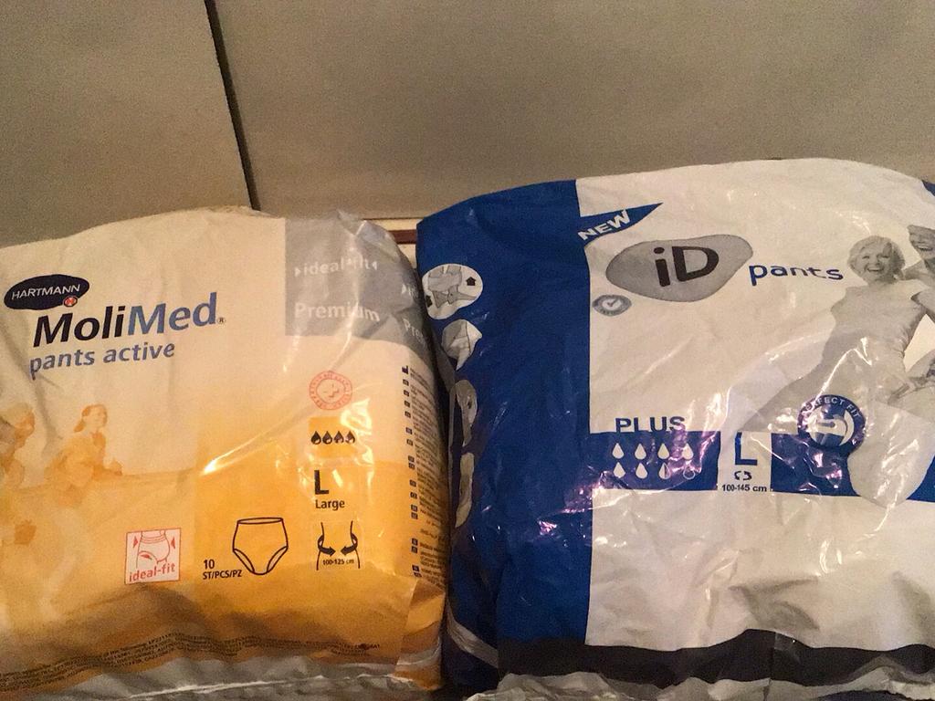 Incontinentie materiaal broekjes maat large, Ophalen of Verzenden, Zo goed als nieuw
