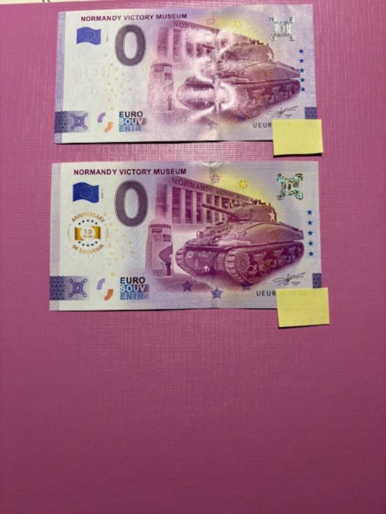 Duotickets €0 souvenir Normandy Victory Museum, Ophalen of Verzenden, Frankrijk, Los biljet