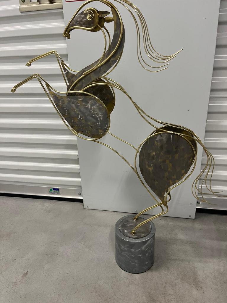 Curtis Jere Post Modern Rearing Horse Sculpture, Ophalen, Zo goed als nieuw