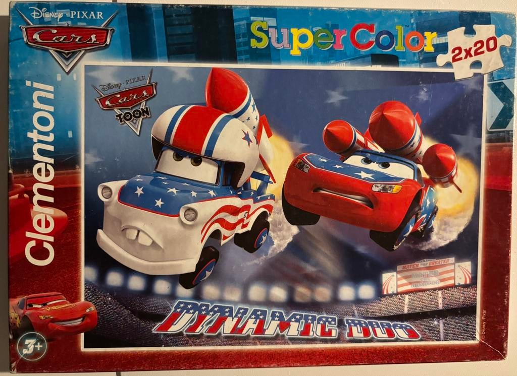 Cars puzzel 2 x 20 stuks, Enlèvement, 10 à 50 pièces, Utilisé