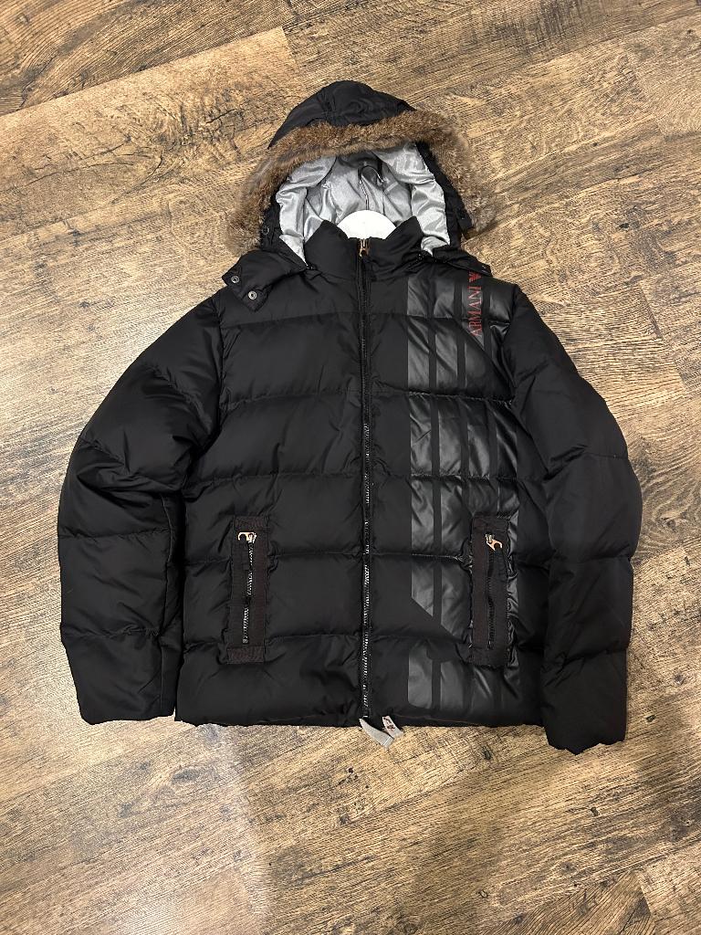 Manteau Armani Junior taille 16A, Enlèvement ou Envoi, Porté, Autres tailles, Noir