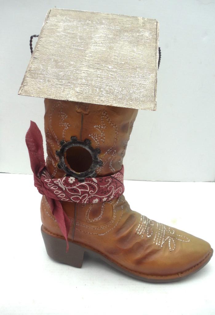Vogelhuisje Cowboy boot, Tuin en Terras, Ophalen, Nieuw