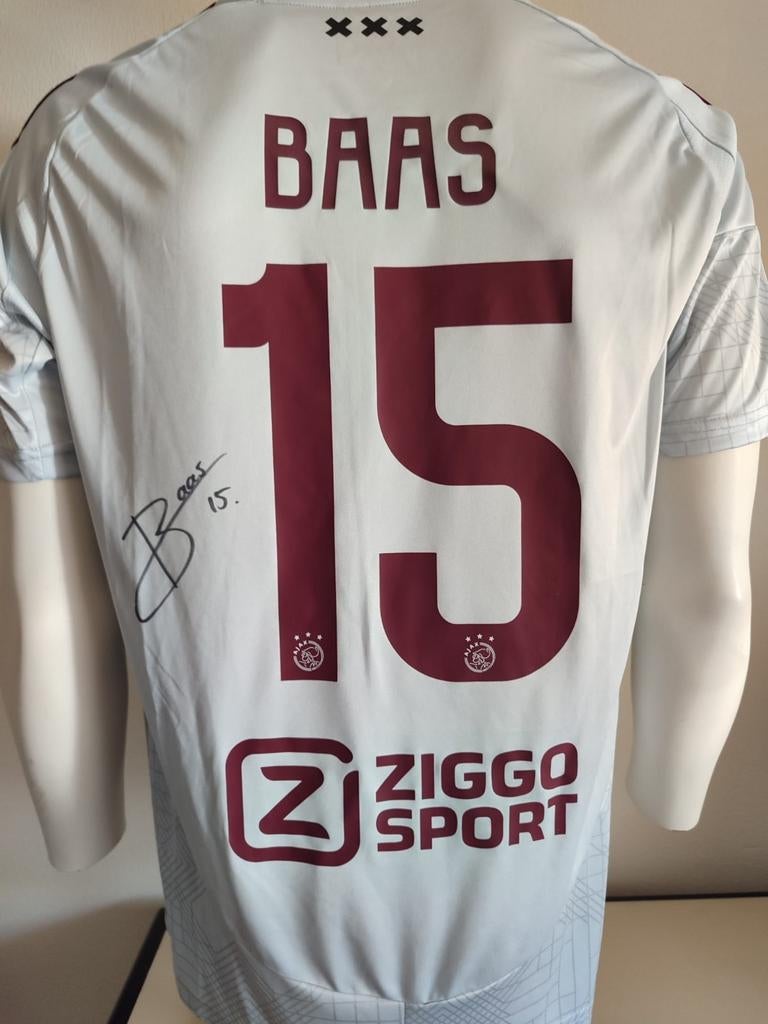 Youri Baas gesigneerd Ajax shirt met coa, Ophalen of Verzenden, Nieuw, Shirt