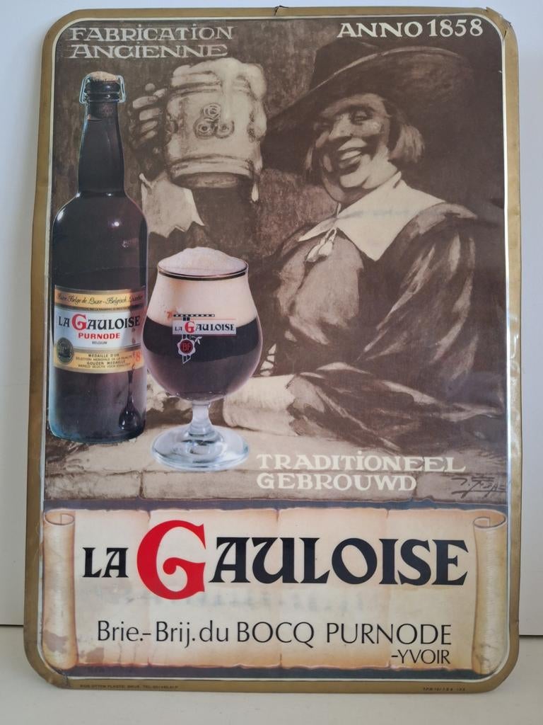 Glacoide La Gauloise brouwerij Du Bocq Purnode Yvoir 1983, Ophalen of Verzenden, Zo goed als nieuw