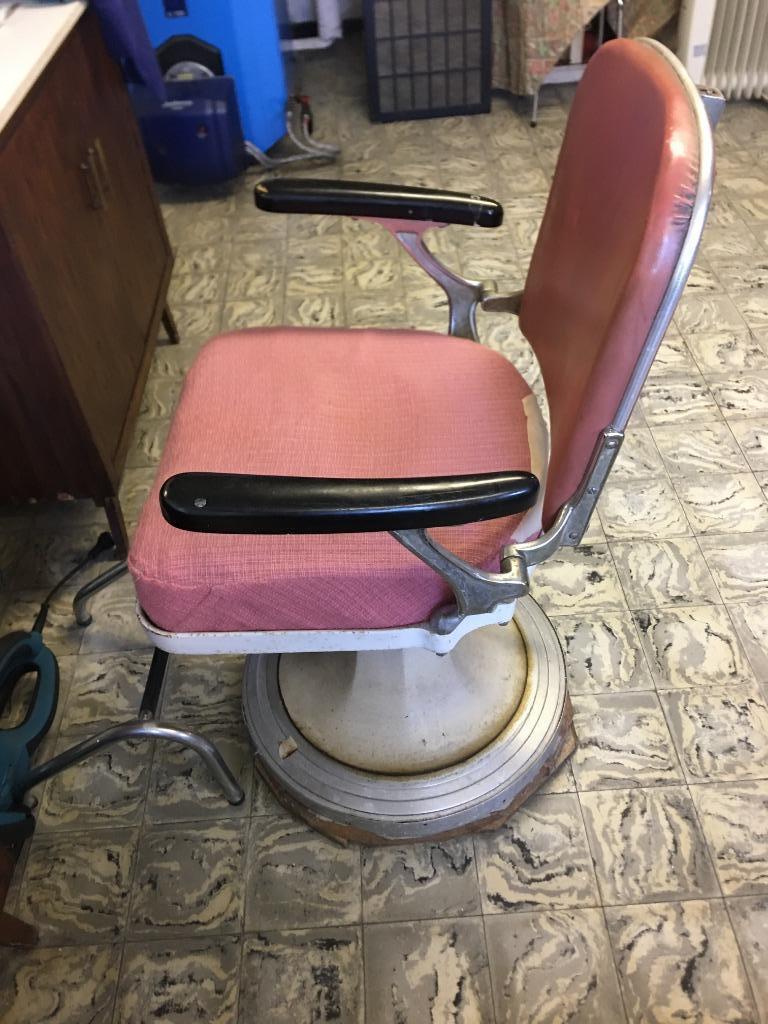 kapperstoel antiek, Huis en Inrichting, Stoelen, Ophalen, Gebruikt, Overige kleuren, Vintage