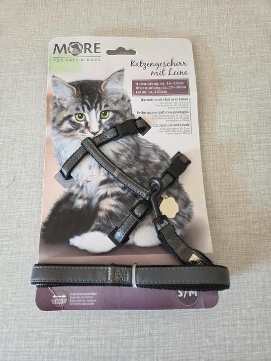 Nieuw kattenharnas met riem., Dieren en Toebehoren, Ophalen of Verzenden, Nieuw