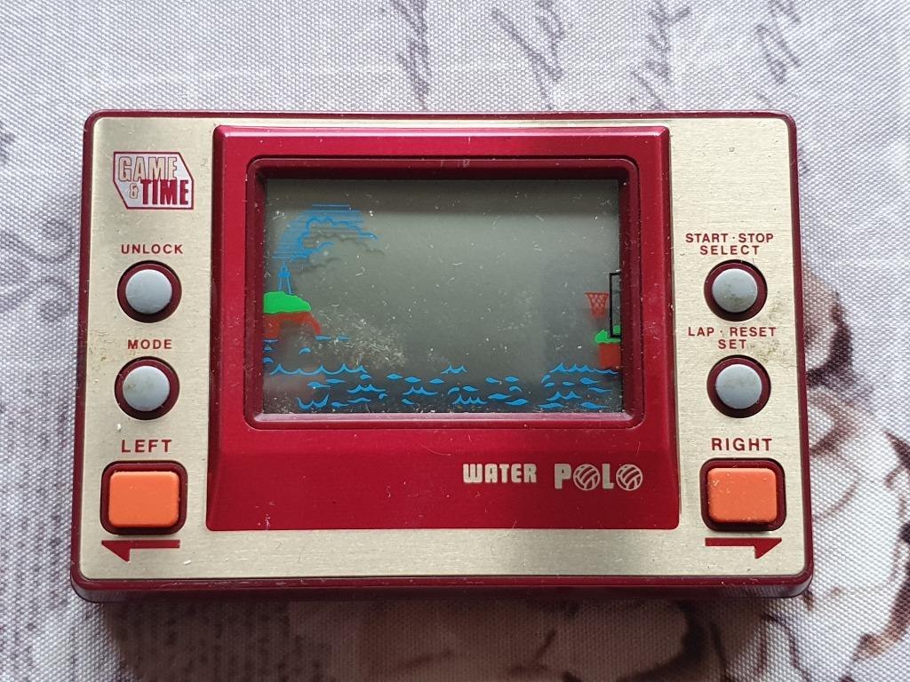 Elektronisch retrospel, 1980, waterpolo, Games en Spelcomputers, Ophalen of Verzenden, Zo goed als nieuw, Met games