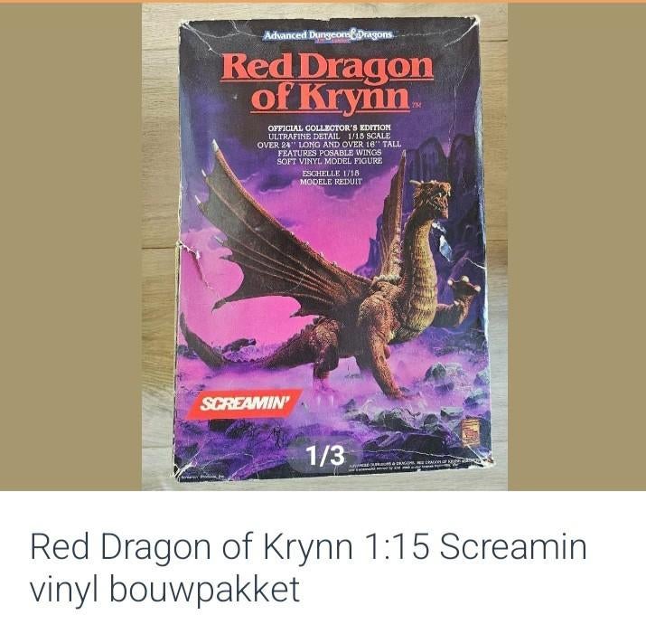 Dragon rouge hurlant modèle 1/15 grand et lourd !, Enlèvement ou Envoi, Comme neuf