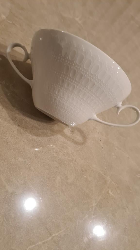 Rosenthal Romance White soepkom met 2 handvaten (11 stuks), Antiquités & Art, Antiquités | Services (vaisselle) pièces, Enlèvement