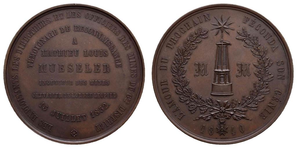 Medaille Mathieu Louis Meuseler, Enlèvement ou Envoi, Bronze