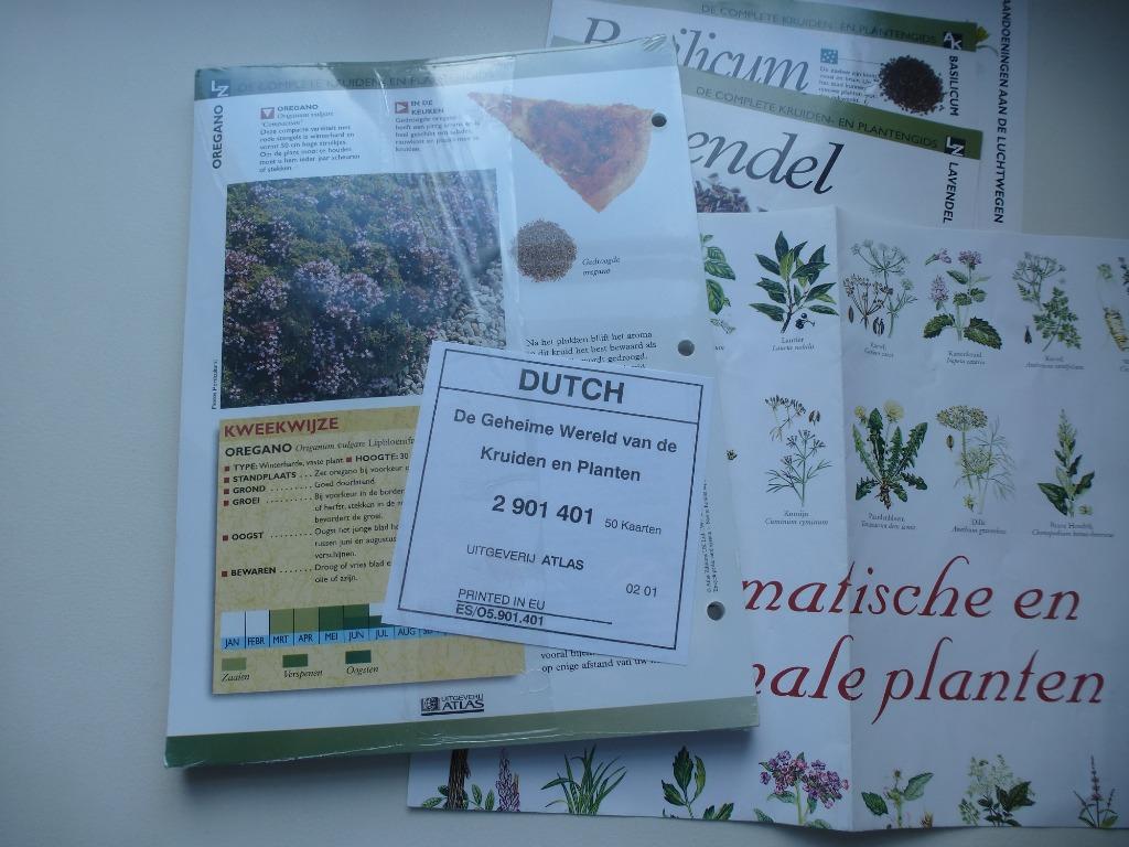 uitgeverij Atlas pakket van 50 kaarten KRUIDEN EN PLANTEN, Boeken, Ophalen of Verzenden, Nieuw