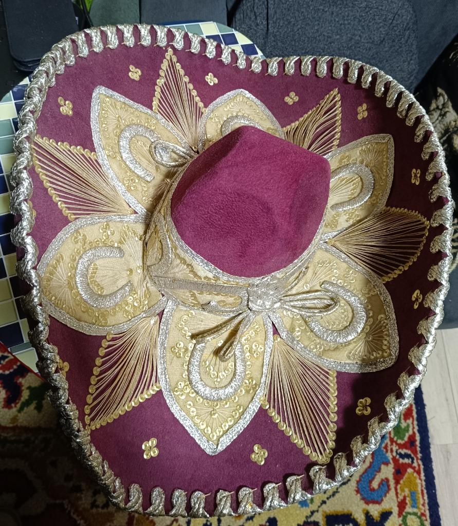 Lederen Mexicaanse Sombrero te koop., Ophalen of Verzenden