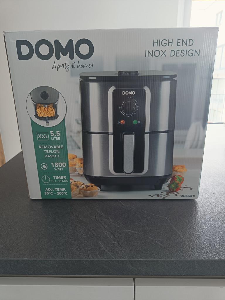 Airfryer Domo DO536FR XXL, Elektronische apparatuur, Airfryers, Zo goed als nieuw, Airfryer XXL, 1500 gram of meer, Ophalen