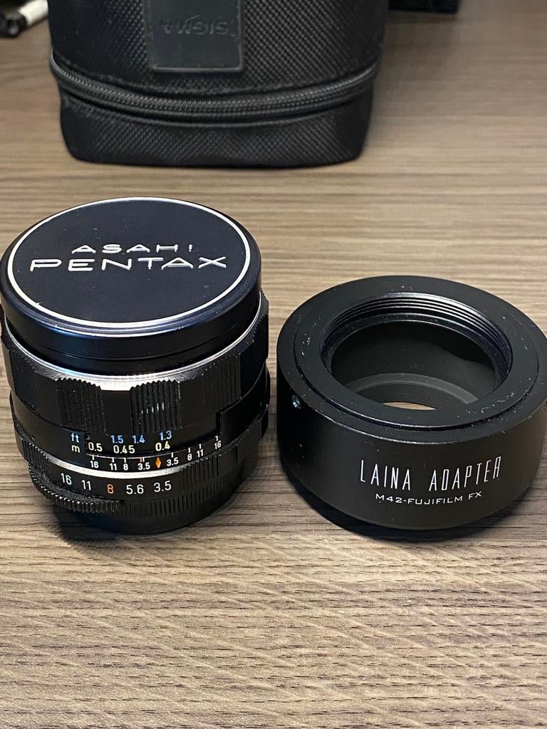 Super takumar 28mm + m42 to fuji x, Ophalen of Verzenden, Zo goed als nieuw