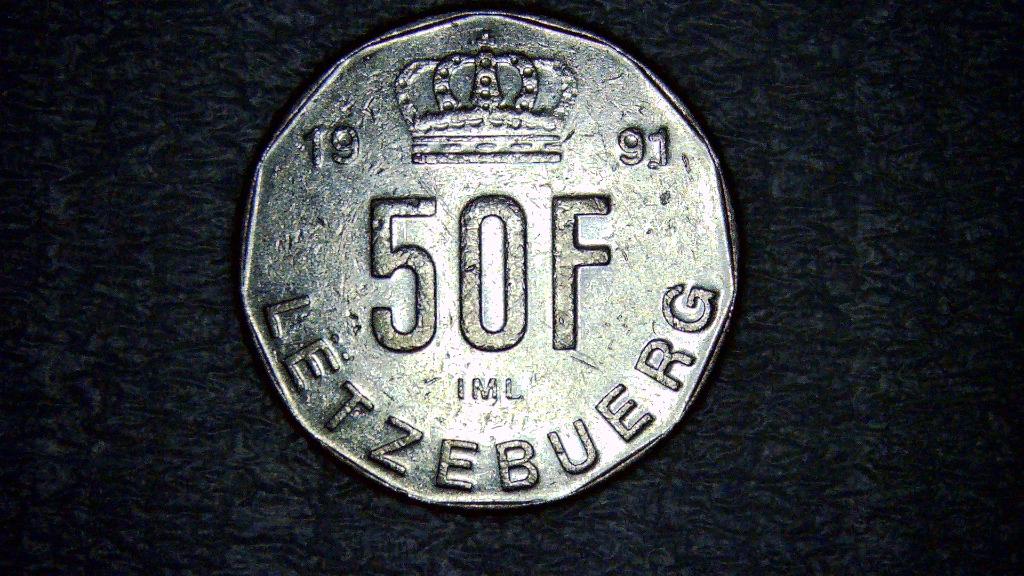50 francs 1991 Luxembourg - Jean, Ophalen of Verzenden, Overige landen