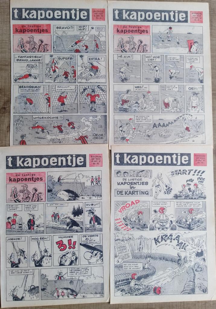 Oude stripknipsels: De Lustige Kapoentjes (1967), Ophalen of Verzenden, 1960 tot 1980, Knipsel(s)