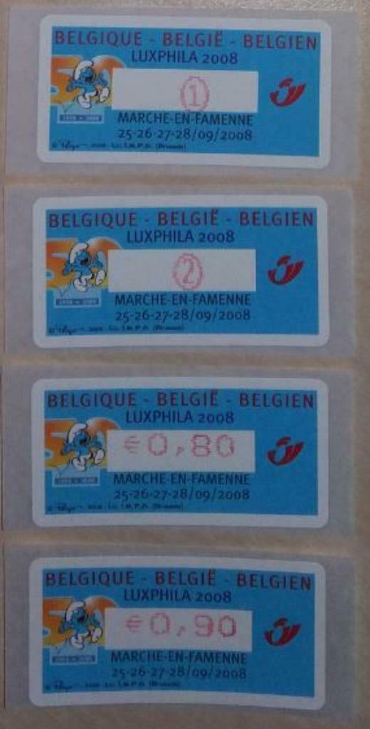ATM121 Les Schtroumpfs Luxphila Marche-en-Famenne, Timbres & Monnaies, Enlèvement ou Envoi, Timbre-poste, Neuf, Art