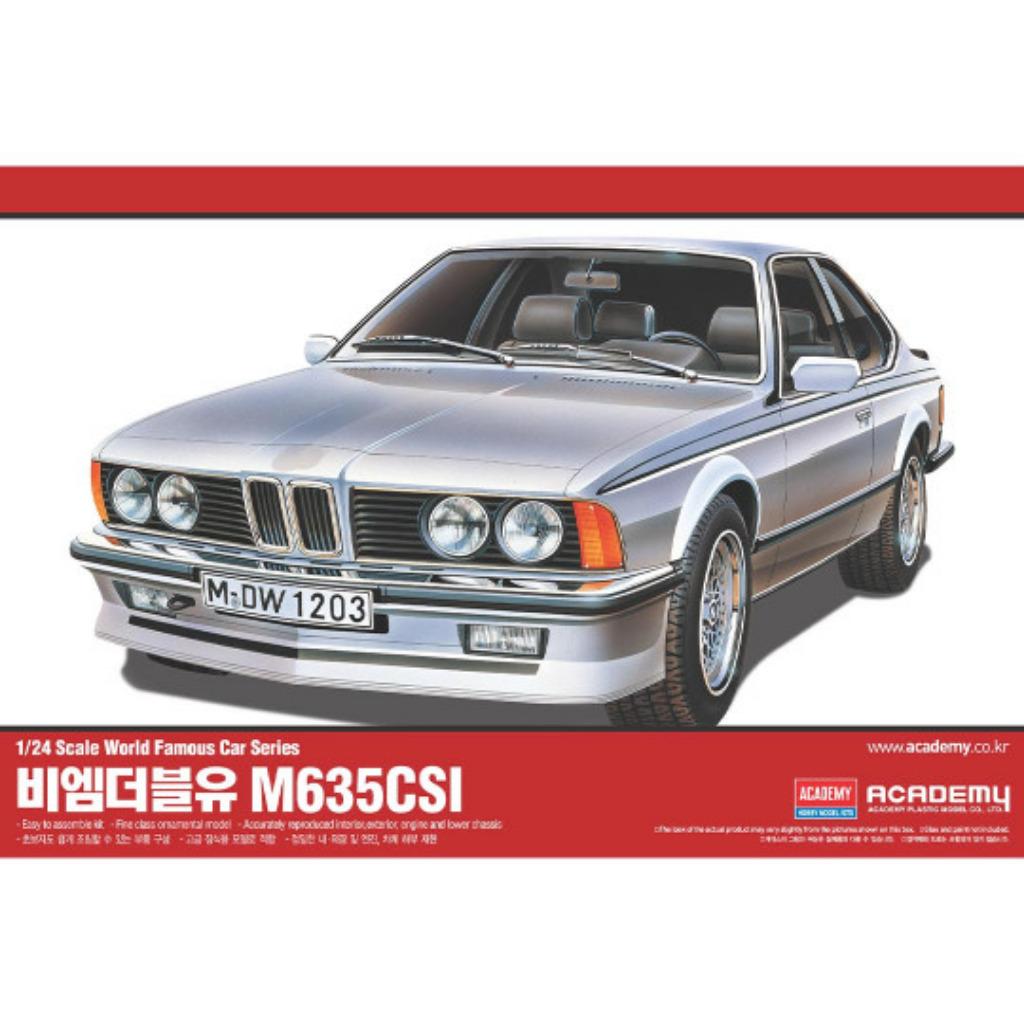ACADEMY 15102 bmw M635 CSI échelle 1/24, Overige merken, Auto, Groter dan 1:32, Nieuw