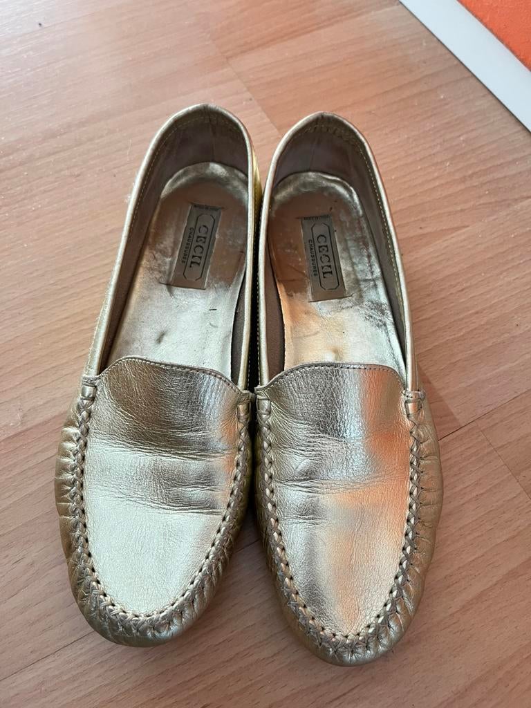 Moccasin goudkleurig 38, Kleding | Dames, Ophalen, Gedragen