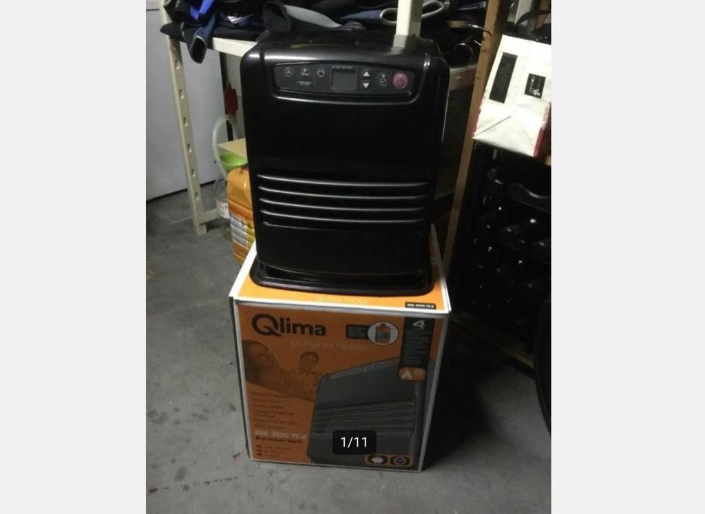 Qlima SRE 3230 TC-2 Black “ Portable Heater/Laserkachel”, Huis en Inrichting, Kachels, Gebruikt, Vrijstaand, Overige soorten, Overige brandstoffen